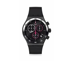 Swatch Armbanduhr Irony Chrono YVB413 Magenta at Night, Schwarz , Modern