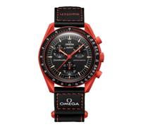 Swatch Armbanduhr Moonswatch Omega x Mission to Earth Lava aus Biokeramik