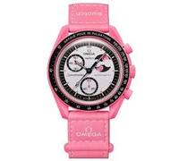 Swatch Armbanduhr Moonswatch Omega x Mission to the Pink Moonphase, Rosa Uhr