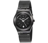Swatch Damen Armbanduhr Analog Quarz Edelstahl YLB403M