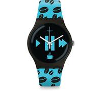 Swatch Damen Armbanduhr Digital Quarz Silikon SUOC106
