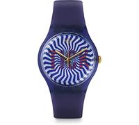 Swatch Damen Armbanduhr Digital Quarz Silikon SUON119