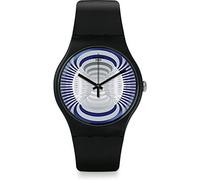 Swatch Herren Analog Quarz Uhr mit Silikon Armband SUON124