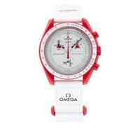 Swatch Omega x Moon Mission to Mars Speedmaster Rot und Weiß
