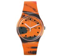 Swatch SUOZ362 Armbanduhr Barns-Graham's Orange and Red on Pink