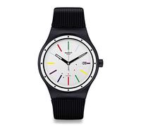 Swatch Herren Analog Schweizer Quarz Uhr mit Silicone Armband SUTB408