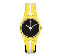 Swatch Unisex - Erwachsene Analog Schweizer Quarz Uhr mit Silicone Armband GJ140