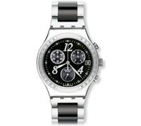 Swatch Unisex Erwachsene Armbanduhr Chronograph Quarz Edelstahl YCS485GC