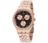 Swatch Unisex Erwachsene Chronograph Quarz Uhr mit Edelstahl Armband YCG414G