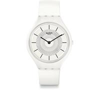 Swatch Unisex Erwachsene Digital Quarz Uhr mit Silikon Armband SVOW100