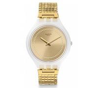 Swatch Unisex ErwachseneArmbanduhr Analog Quarz Edelstahl SVOW104GA