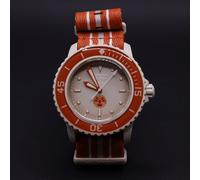 Swatch x Blancpain Arctic Ocean Automatikuhr Bioceramic Scuba Fifty Fathoms-Kollektion