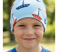 Sweat Beanie Segelboot hellblau 56/58