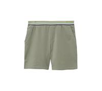 Sweat-Bermuda mit Wide Leg und Kontrastdetails olivgrün 116