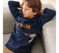 Sweat Hoodie Drache dunkelblau 122/128