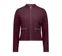 Sweatjacke BETTY BARCLAY "Damen mit Reißverschluss", Damen, Gr. 36, rot (maroon banner), Obermaterial: 77% Polyester, 17% Viskose, 6% Elasthan, tailliert normal, Sweatjacken Sweatjacke (12364944-36) m