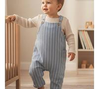 Sweat Latzhose blau gestreift 74/80