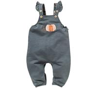 Sweat Latzhose Kürbis ozeanblau 86/92