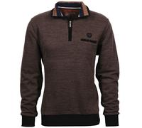 Sweat-Shirt Troyer Zip Camel 6XL