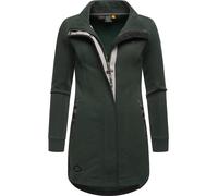 Sweatjacke RAGWEAR "Letrice" Gr. L (40), grün (dunkelgrün) Damen Sweatjacken Sportliche Zip-Jacke mit hohem Kragen (62459867-L)