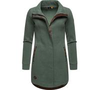 Sweat-Übergangsmantel mit hohem Kragen "Letrice" Pine Green L