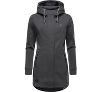 Sweat-Übergangsmantel mit Kapuze "Letti Bonded" Dark Grey XXXL