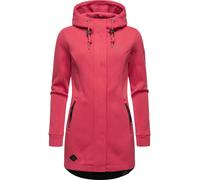Sweat-Übergangsmantel mit Kapuze "Letti Bonded" Raspberry 5XL