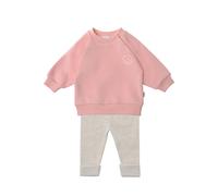 Sweatanzug LILIPUT "Smiley", Mädchen, Gr. 62/68, rosa (rosa, grau), 80% Baumwolle, 20% Polyester, bedruckt, Sportanzüge, bestehend aus Leggings und Sweatshirt (11061311-62) rosa, grau