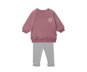 Sweatanzug LILIPUT "Smiley", Mädchen, Gr. 86/92, bunt (mehrfarbig), 80% Baumwolle, 20% Polyester, bedruckt, Sportanzüge, bestehend aus Leggings und Sweatshirt (89429902-86) mehrfarbig