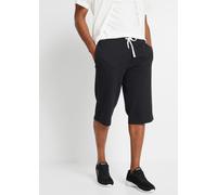 Sweatbermudas BONPRIX, Herren, Gr. 48/50, N-Gr, schwarz, Sweatware, Obermaterial: 60% Baumwolle, 40% Polyester, regular fit, Hosen Sweatbermudas, aus Baumwolle und Polyester, regular fit, casual Stil