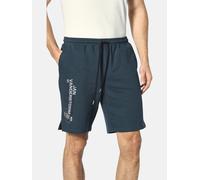 Sweatbermudas JAN VANDERSTORM "Sweatbermuda PERMARSEN", Herren, Gr. 3XL, N-Gr, blau (petrol), Obermaterial: 100% Baumwolle CO., comfort fit, Hosen, mit stylischem Druck (90298965-XXXL) petrol