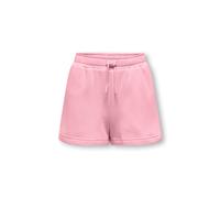 Sweatbermudas KIDS ONLY "KOGSUSAN STRING SHORTS VD ZA SWT", Mädchen, Gr. 164, N-Gr, romance rose, Sweatware, Obermaterial: 60% Baumwolle, 40% Polyester, unifarben, Basic ca. Mitte Oberschenkel, Hosen,