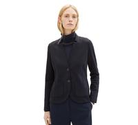 TOM TAILOR Damen 1038703 Basic Ottoman Blazer mit Taschen , 10668 - Sky Captain Blue, L