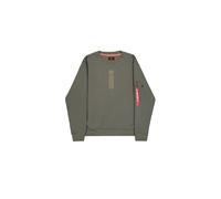 Alpha Industries - Reflective Print Sweater - Sweatshirt - Dark Olive S
