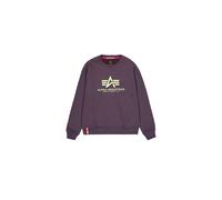 Alpha Industries Basic Big Logo Sweatshirt Größe L Pflaume