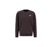 Sweater ALPHA INDUSTRIES "Basic Sweatshirt SL", Herren, Gr. 3XL, braun (hunter braun), Obermaterial: 80% Baumwolle, 20% Polyester, regular fit, Sweatshirts Sweater (52845567-XXXL) hunter braun