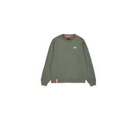 Alpha Industries Basic Sweater Small Logo Sweatshirt für Herren Dark Olive