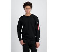 Sweater ALPHA INDUSTRIES "Dragon EMB Sweatshirt", Herren, Gr. S, schwarz, Obermaterial: 80% Baumwolle, 20% Polyester, regular fit, Sweatshirts Sweater (83425049-S) schwarz