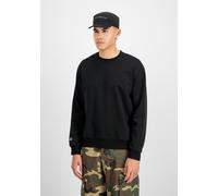 Alpha Industries Herren Label Sweatshirt Back Print, Black, S