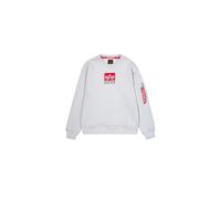 Alpha Industries Satin Logo Sweatshirt Größe 2XL Grau