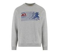 Sweater ANOTHER COTTON LAB "Another Cotton Lab", Herren, Gr. XL, grau, 52% Baumwolle, 48% Polyester, bedruckt, Rundhals, Sweatshirts Sweater (55338516-XL) grau