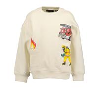 Sweatshirt BLUE SEVEN, Jungen, Gr. 128, stein, Sweatware, Obermaterial: 100% Baumwolle, bedruckt, unifarben, Basic normal, Rundhals, Rippbündchen, Sweatshirts Sweatshirt (87068366-128) stein