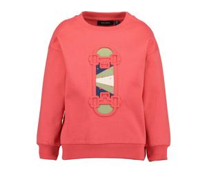 Sweater BLUE SEVEN "Sweatshirt", Jungen, Gr. 122, 3190, tomate, 100% Baumwolle, normal normal, Rundhals, gerader Abschluss, Sweatshirts Sweater (83344209-122) 3190, tomate