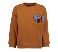 Sweater BLUE SEVEN "Sweatshirt", Jungen, Gr. 122, braun (8180, nuss), 100% Baumwolle, normal normal, Rundhals, gerader Abschluss, Sweatshirts Sweater (90617344-122) 8180, nuss