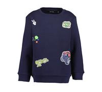 Sweater BLUE SEVEN "Sweatshirt", Jungen, Gr. 128, blau (5900, nachtblau), 80% Baumwolle, 20% Polyester, normal normal, Rundhals, gerader Abschluss, Sweatshirts Sweater (76221049-128) 5900, nachtblau