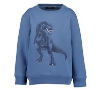 Sweater BLUE SEVEN "Sweatshirt", Jungen, Gr. 98, blau (5411, jeansblau), 80% Baumwolle, 20% Polyester, normal normal, Rundhals, gerader Abschluss, Sweatshirts Sweater (77425353-98) 5411, jeansblau