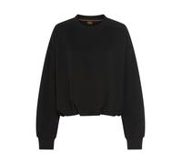Sweater BOSS ORANGE "Efem Premium Damenmode", Damen, Gr. S (36), schwarz 001, Sweatware, Obermaterial: 100% Baumwolle, unifarben, normal, Rundhals, Rippbündchen, Sweatshirts Sweater, Relaxed Fit, Rund