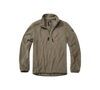 Brandit Fleece-Troyer, halber Reißverschluss, Grün, Größe 5XL, Herren