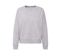 Sweater BUGATTI, Damen, Gr. S, grau, 65% Baumwolle, 35% Polyester, unifarben, normal, Rundhals, normaler Saum, Sweatshirts Sweater, mit Logo auf dem Rücken (12639626-S)