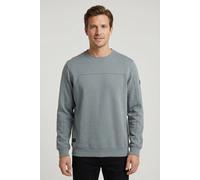 Sweater CAMEL ACTIVE, Herren, Gr. 3XL, grau (stormy blau), Sweatware, Obermaterial: 100% Baumwolle, unifarben, normal hüftbedeckend, Rundhals, Sweatshirts Sweater, mit Rundhals (76641151-XXXL) stormy